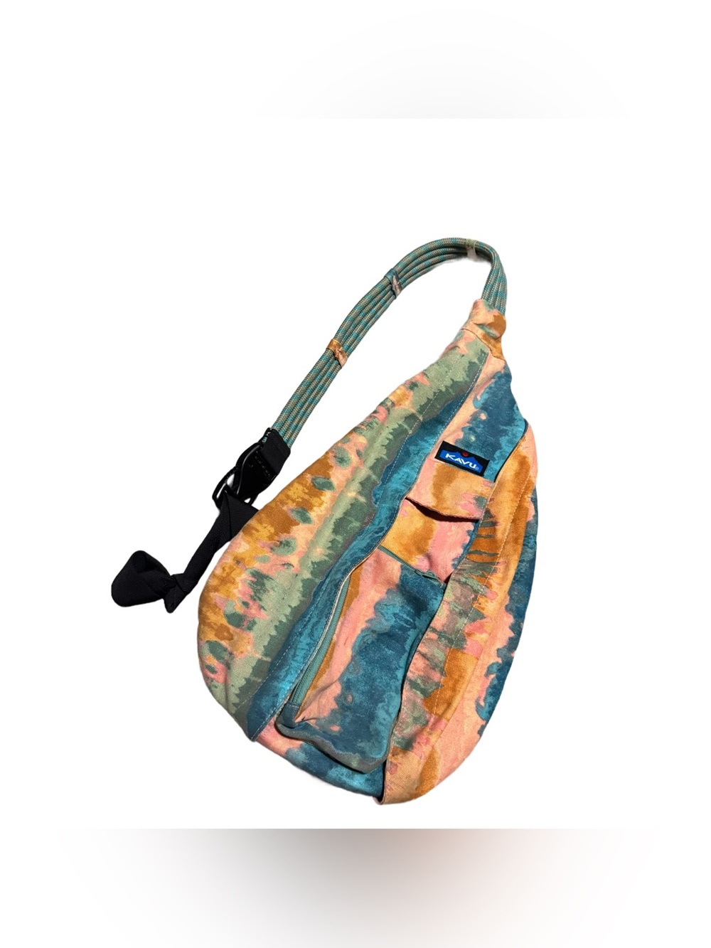 Kavu Rope Bag Sling Backpack Travel Outdoor Tie Dye Cotton Unisex Hiking